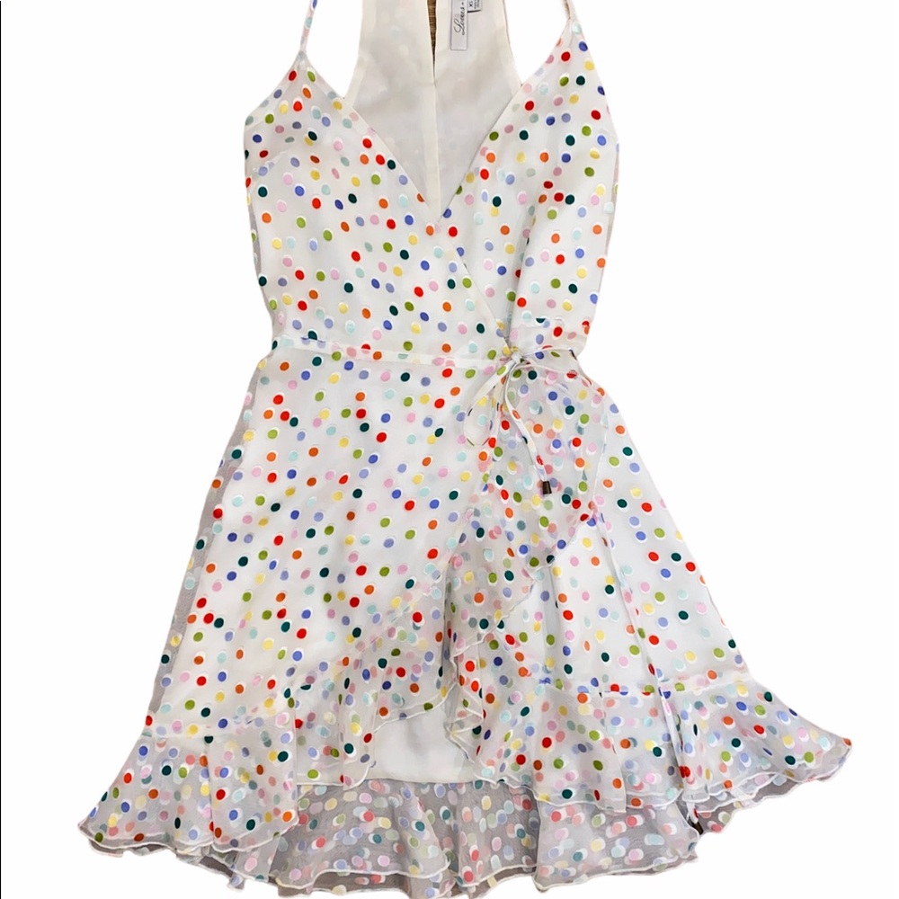 Lovers and friends white ruffle dress